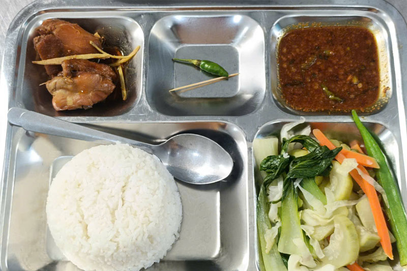 thực đơn suất ăn công nghiệp