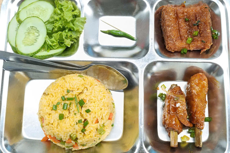 thực đơn suất ăn công nghiệp